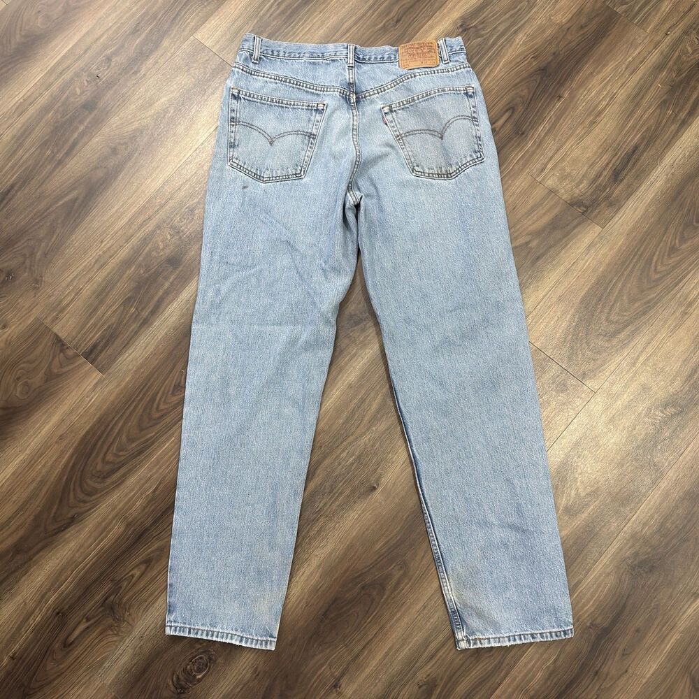 Vintage 2001 Levi's 550 Relaxed Fit Light Wash Jeans Size 38x34 Cotton USA